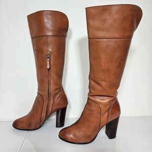 Knee High, Slouchy, Zip-up Boots